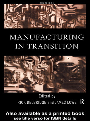 cover image of Manufacturing in Transition